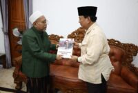 Prabowo Subianto mengunjungi Pondok Pesantren Attauhidiyah Giren Talang, Kabupaten Tegal. (Dok. Angga Raka Prabowo)