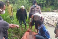 Telah terjadi penemuan mayat laki-laki tanpa identitas di aliran sungai Cianten. (Dok. Polres Bogor)