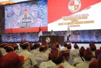 Menteri Pertahanan Prabowo Subianto menghadiri acara Reuni Akbar dan Halal Bihalal Persatuan Purnawirawan Indonesia Raya (PPIR) TNI-Polri. (Dok. Tim Media Prabowo Subianto)