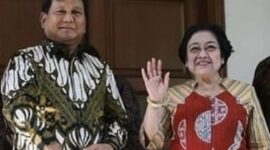 Ketua Umum Partai Gerindra Prabowo Subianto bersama Ketua Umum PDI Perjuangan Megawati Soekarnoputri. (Instagram.com/@presidenmegawati)