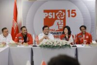Ketua Umum Partai Gerindra Prabowo Subianto mengunjungi Partai Solidaritas Indonesia (PSI). (Dok. Tim Media Prabowo)