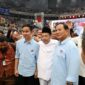 Deklarasi pasangan capres-cawapres Prabowo Subianto dan Gibran Rakabuming Raka di Indonesia Arena, Senayan, Jakarta. (Dok. TIm Media Prabowo Subianto)
