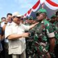 Calon Presiden Koalisi Indonesia Maju (KIM) Prabowo Subianto saat mengujungi Makodim 1710/Mimika Papua. (Dok. Tim Media Prabowo Subianto)