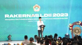 Acara Rapat Kerja Nasional (Rakernas) Lembaga Dakwah Islam Indonesia (LDII) 2023 di Jakarta Timur. (Dok. Tim Media Prabowo Subianto)
