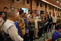 Acara 'Reuni Emas 50 Tahun Cadaka Dharma: Menguak Memori, Merajut Silaturahmi' yang digelar di Akmil, Magelang. (Dok. Tim Media Prabowo)
