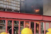 Insiden meledaknya tungku pengolahan nikel terjadi di kawasan Indonesia Morowali Industrial Park.milik PT Indonesia Tsingshan Stainless Steel (ITSS). (Dok. Tangkapan layar di grup WA jurnalis)