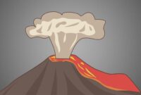 Ilustrasi Gunung Erupsi. (Dok. Terkiniposrt.com/M Rifai Azhari)
