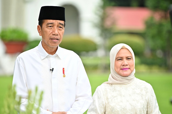 Presiden ke-7 Republik Indonesia Joko Widodo bersama Iriana Jokowi. (Dok. setneg.go.id)