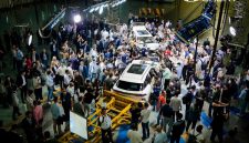 Scene of the CHERY Three-Vehicle Composite Crash Test