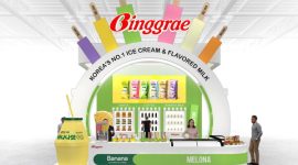 A bird's eye view of the booth of Binggrae 'THAIFEX 2026'