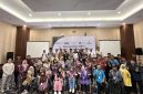 Para peserta penyandang disabilitas mengikuti pelatihan yang digelar Evermos bersama International Labour Organization (ILO) di Yogyakarta, Indonesia