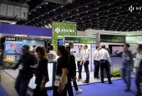 Visitors gather at the HYXI booth during ASIA Sustainable Energy Week (ASEW) 2026 in Bangkok