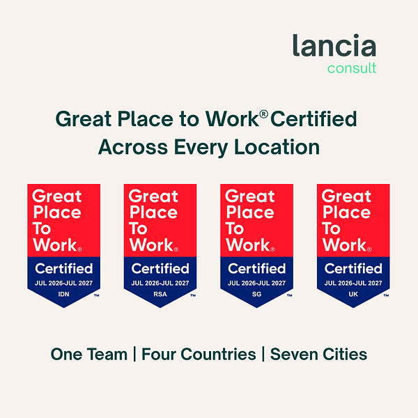 Lancia Consult Raih Great Place To Work® Certification™ di Empat Negara