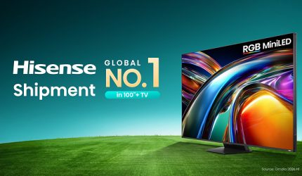 Laporan Omdia Semester I-2026: Hisense Pimpin Pasar Global TV 100 Inci ke Atas Laporan Omdia Semester I-2026: Hisense Pimpin Pasar Global TV 100 Inci ke Atas