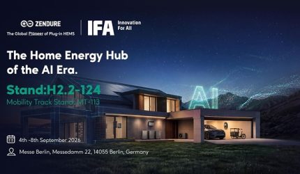 Zendure Perkenalkan Agentic HEMS di IFA 2026: “Pusat Energi Rumah di Era AI” Zendure Perkenalkan Agentic HEMS di IFA 2026: “Pusat Energi Rumah di Era AI”