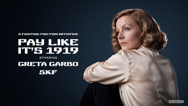 Greta Garbo kembali-membintangi inisiatif SKF untuk mengatasi gesekan Greta Garbo kembali-membintangi inisiatif SKF untuk mengatasi gesekan
