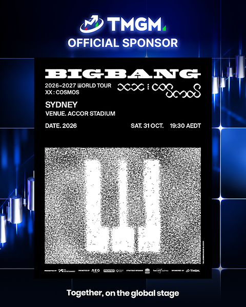 TMGM Dukung Konser “BIGBANG 2026-2027 WORLD TOUR ” di Sydney sebagai Sponsor Resmi Perdagangan Finansial Daring TMGM Dukung Konser “BIGBANG 2026-2027 WORLD TOUR ” di Sydney sebagai Sponsor Resmi Perdagangan Finansial Daring